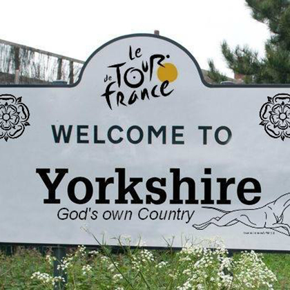 Welcome to Yorkshire Tour de France sign