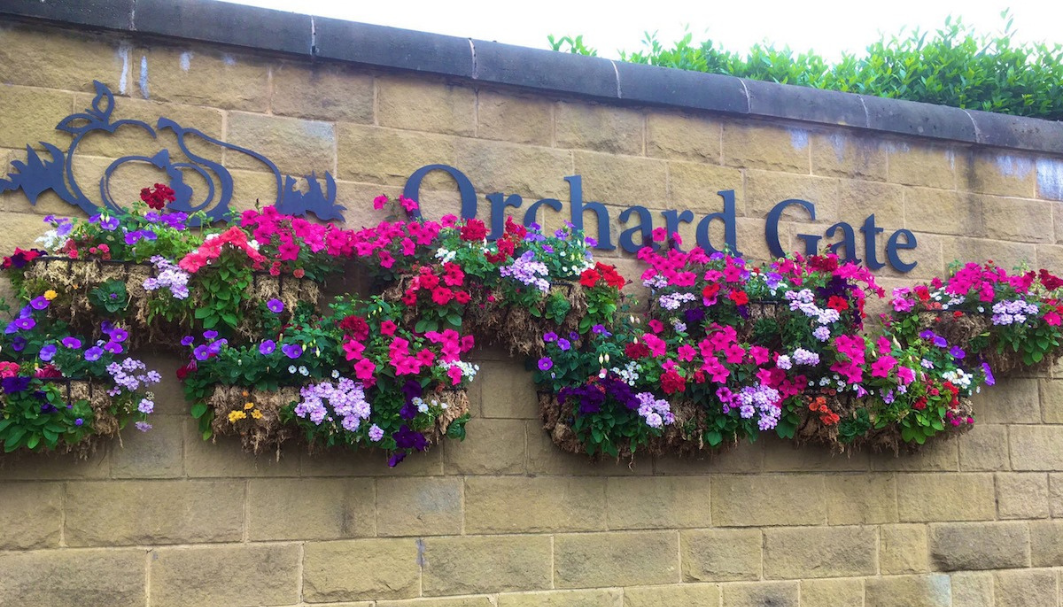 Orchard Gate shopping centre sign