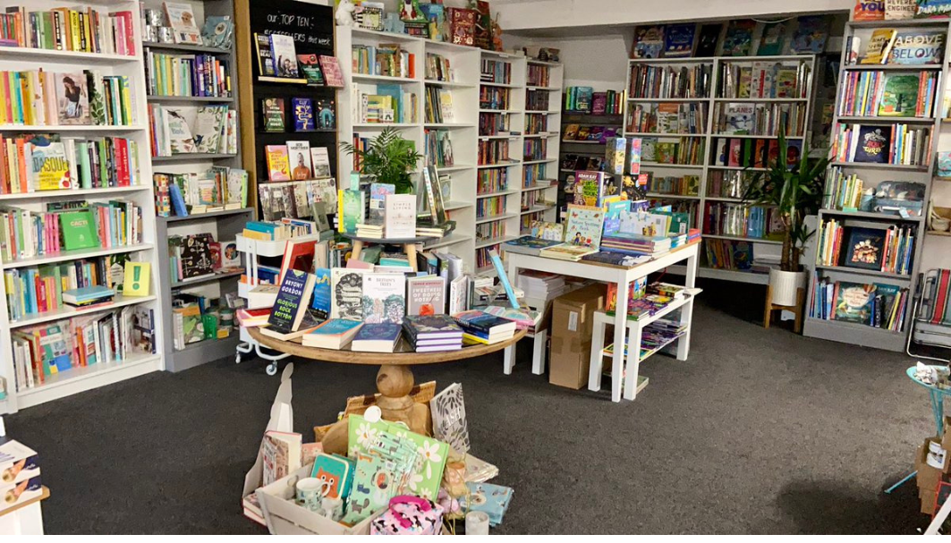 Image of the inside of Bookshop on the Square showing books on shelves